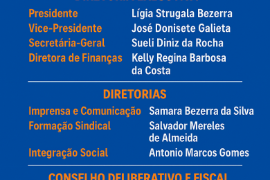GESTÃO 2025-2028 - "SINDICATO SOMOS TODOS NÓS!" Foto GESTÃO 2025-2028 - "SINDICATO SOMOS TODOS NÓS!"